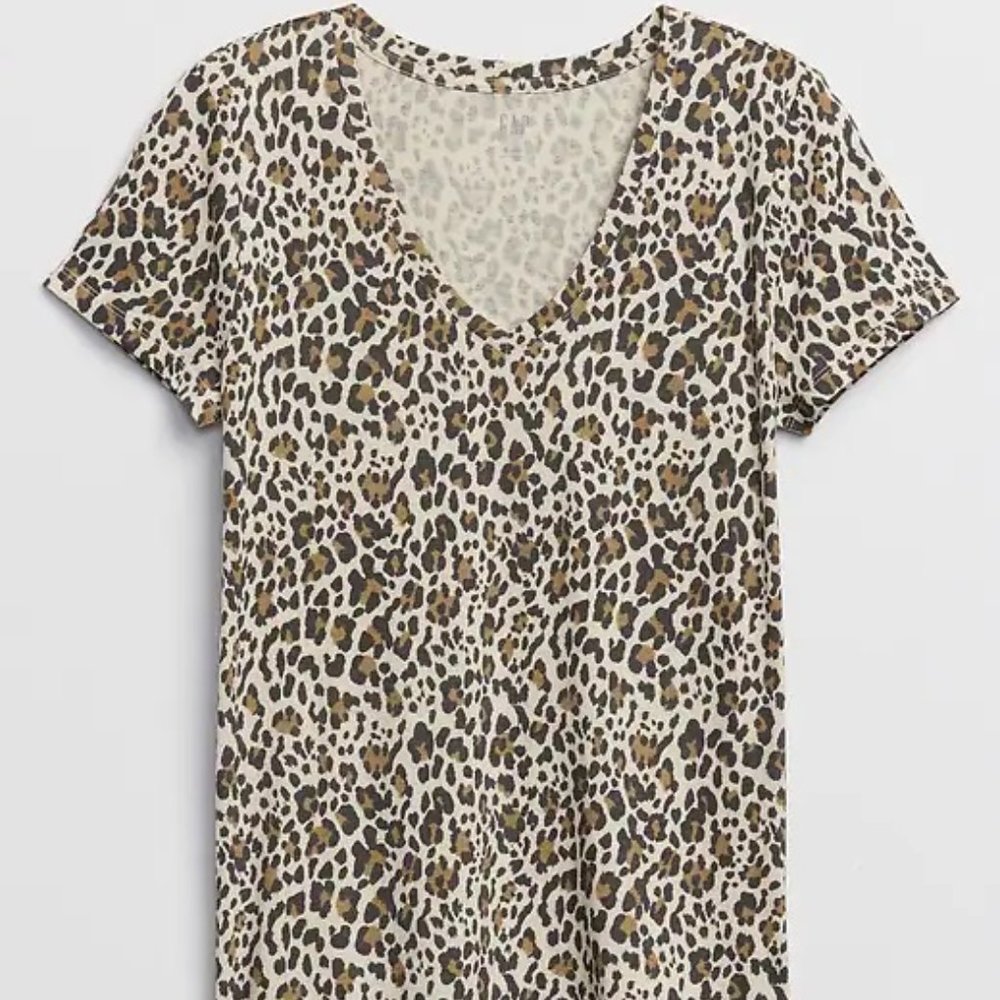 Leopard Print GAP Tee
